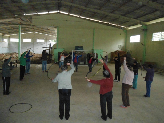 Grupo de Hipertensos e Diabéticos realizam atividade física